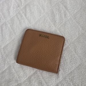 Fossil Brown Bi-Fold Leather Wallet
